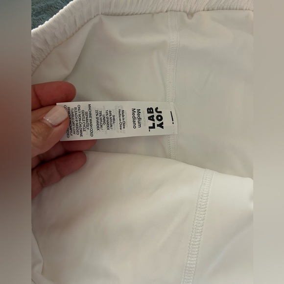 JoyLab- Game Day Shorts - Double Layer- Women's M- Pockets- White - Picture 5 of 6